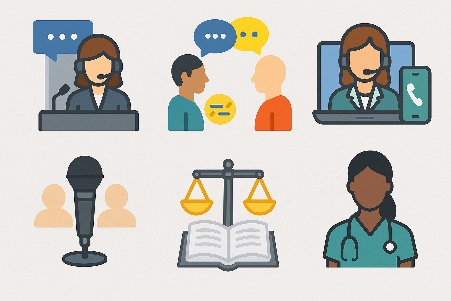 Iconos de tipos de interpretación